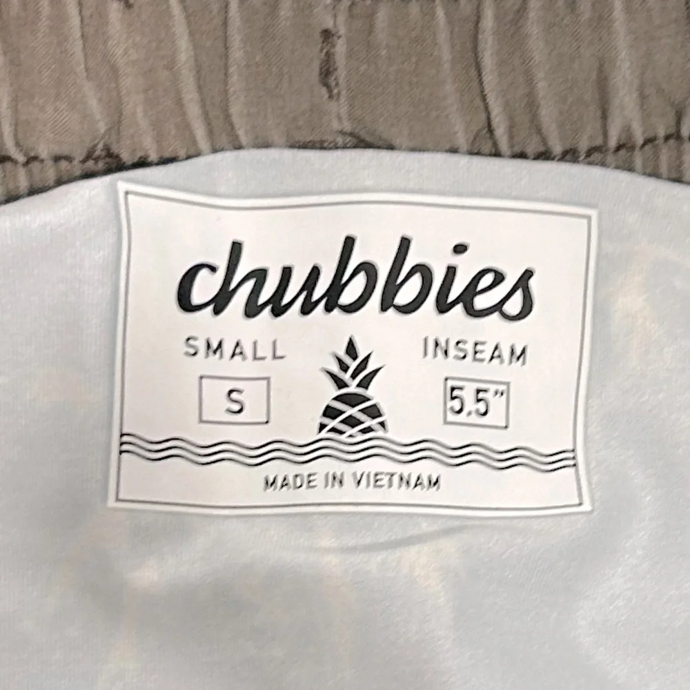 Chubbies The Isle Of Palms Size S Grey